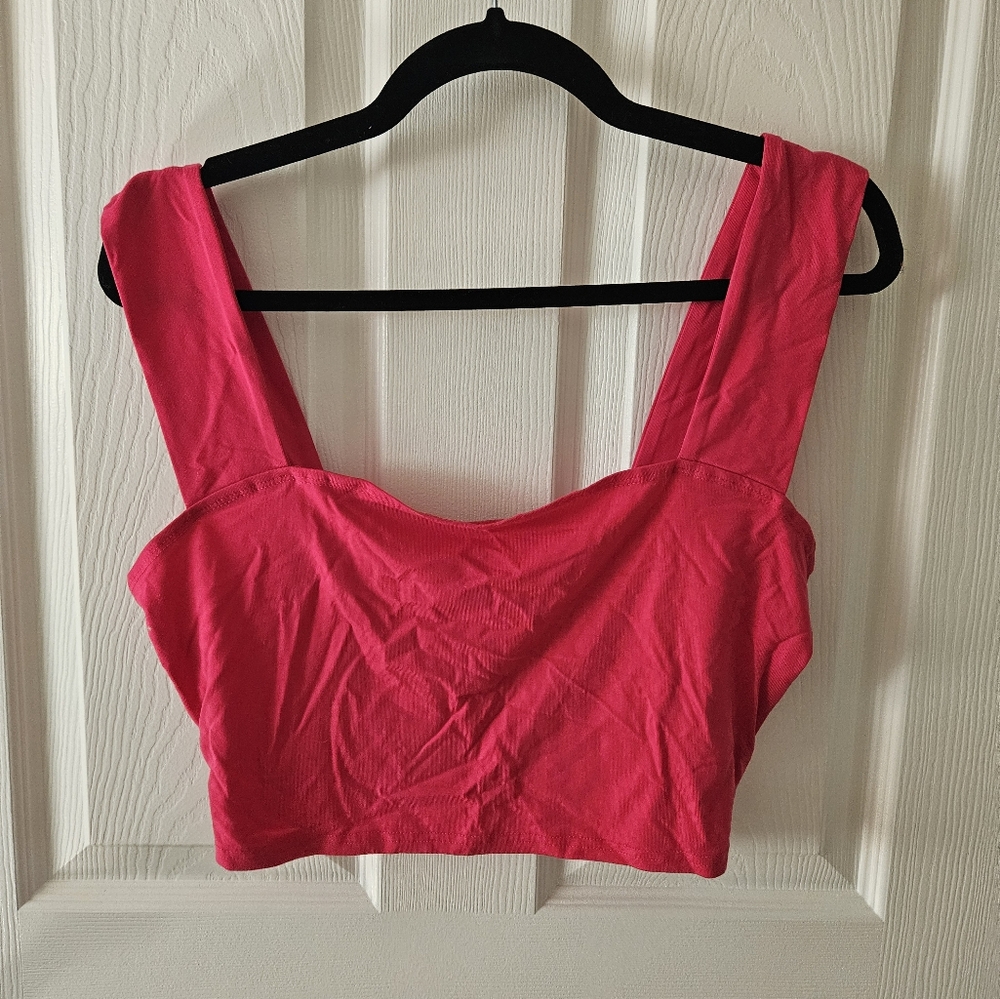 Reformation Pink Crop Top Size L
